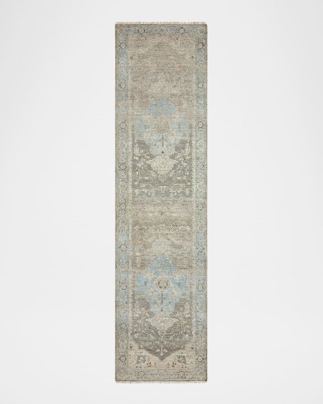 Sterling Hand-Knotted Runner, 3' x 10'